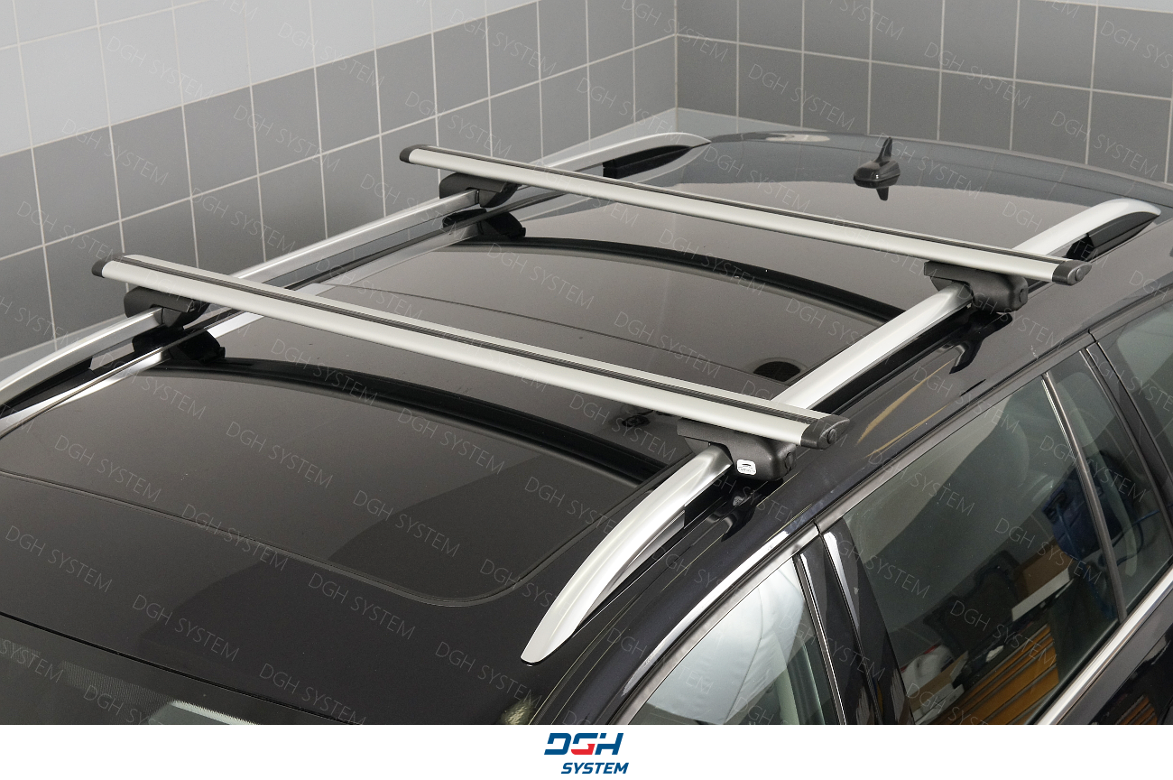 For VW Caddy Maxi Life IV VAN 16 AMOS Aluminium Roof Rack Cross Bars