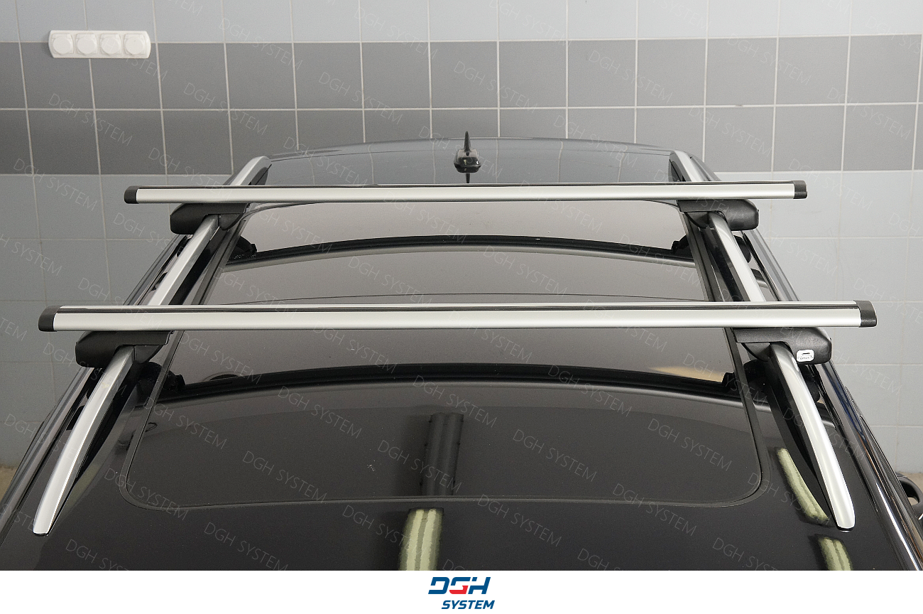 For VW Caddy Maxi Life IV VAN 16 AMOS Aluminium Roof Rack Cross Bars