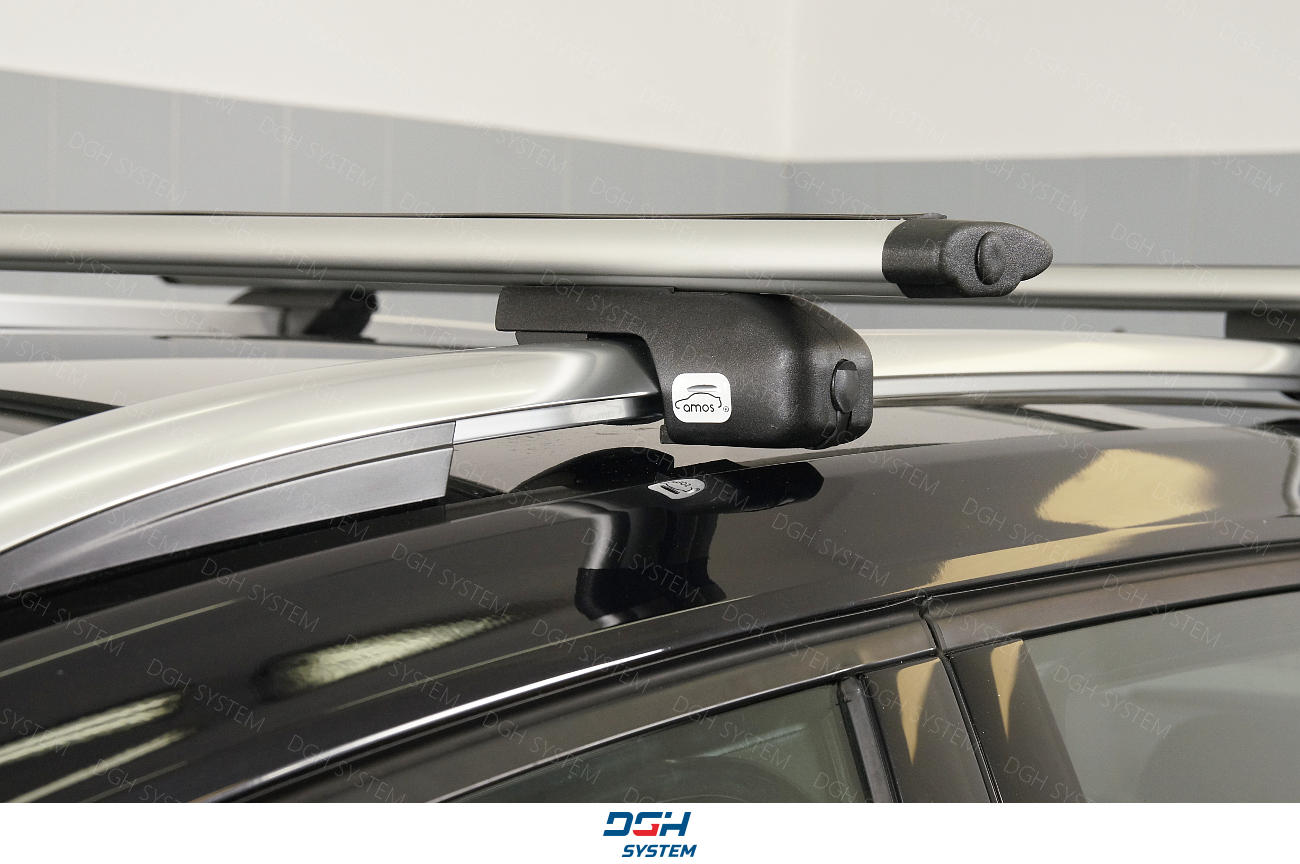 VW Caddy Maxi Life IV VAN 16 AMOS Aluminium Roof Rack Cross Bars open